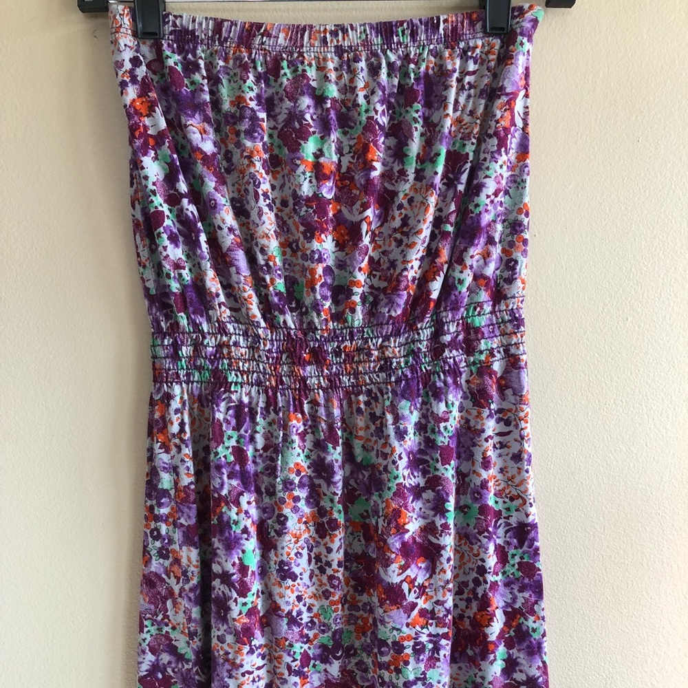 PURPLE FLORAL DRESS